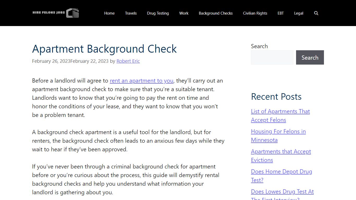 Apartment Background Check 2023 (What We Know) - Hire Felons