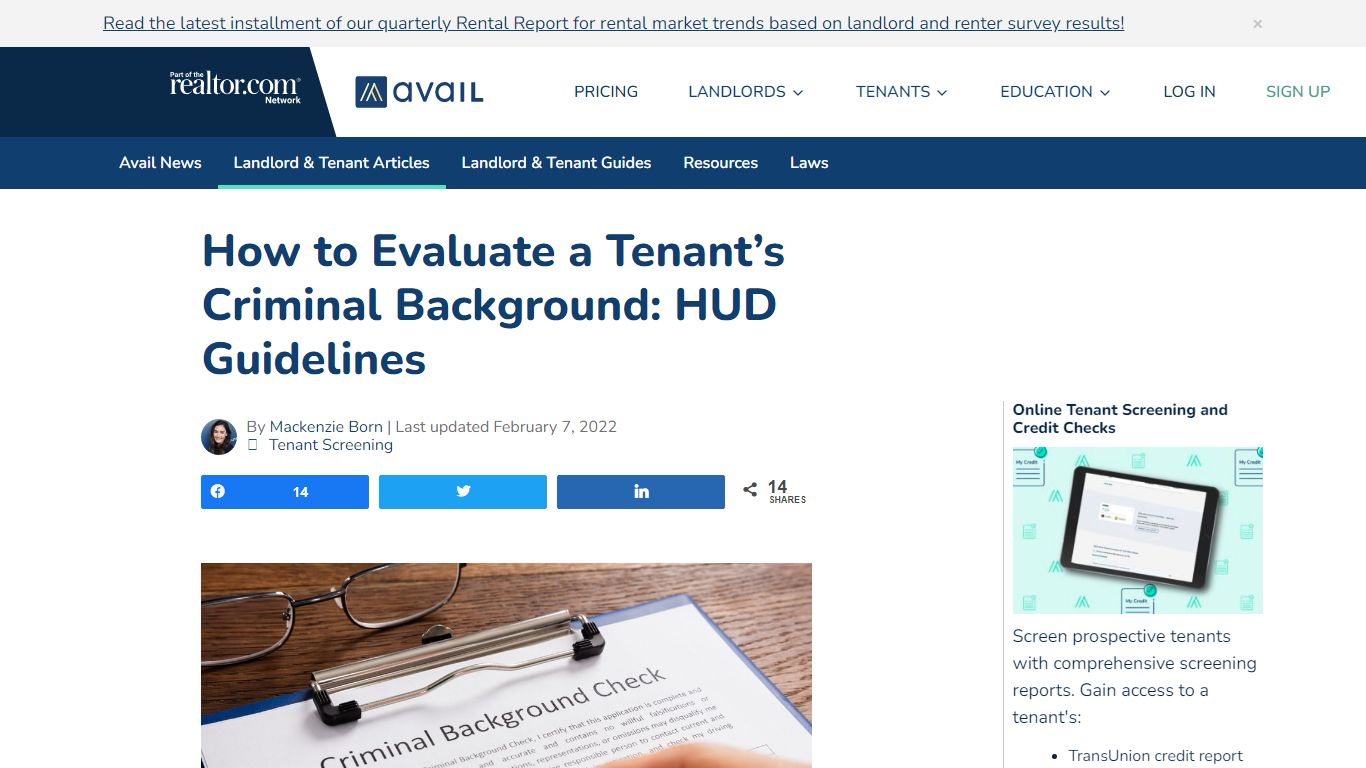 How to Evaluate a Tenant’s Criminal Background: HUD Guidelines